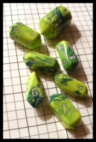 Dice : Dice - Dice Sets - Crystal Caste Toxic Green Crystals - Gen Con Aug 2011